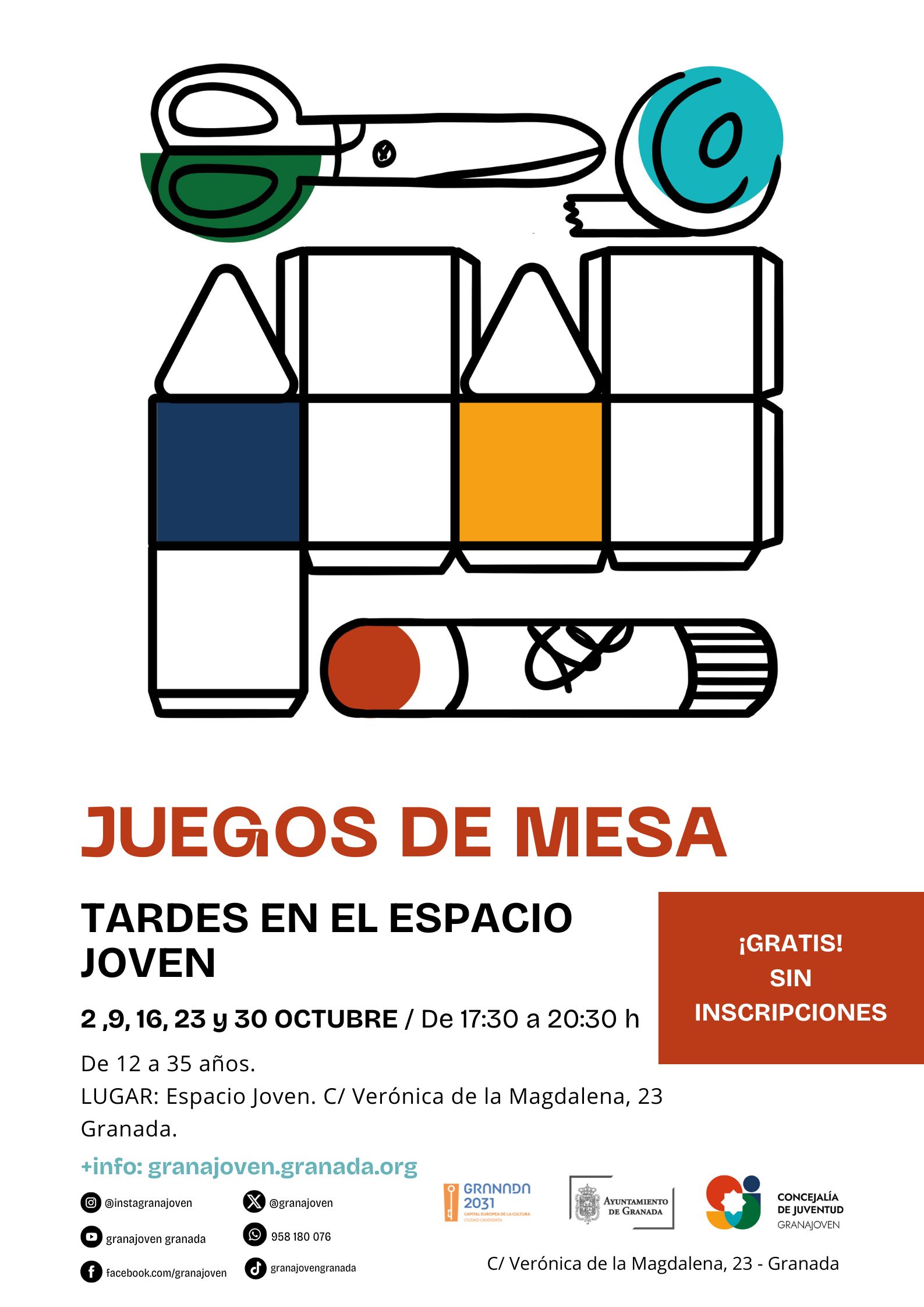 ©Ayto.Granada: Enredate: JUEGOS DE MESA